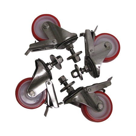 3M-Matic Casters, 4-1/4 in, PK4 7000124221