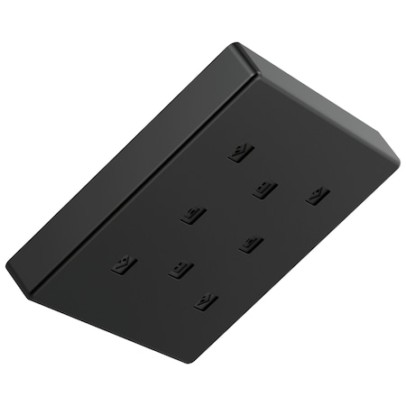 Delta Universal Showering Components H2OKinetic Single-Setting Metal Raincan Shower Head 52171-BL