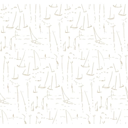 York Wallcoverings Vermillion Coast Gold Wallpaper ZM2845