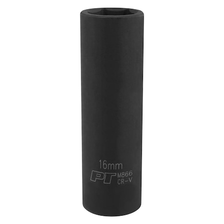 Performance Tool 1/2 In Dr. Deep Impact Socket 16Mm Socket Dp Imp 1, M866 M866