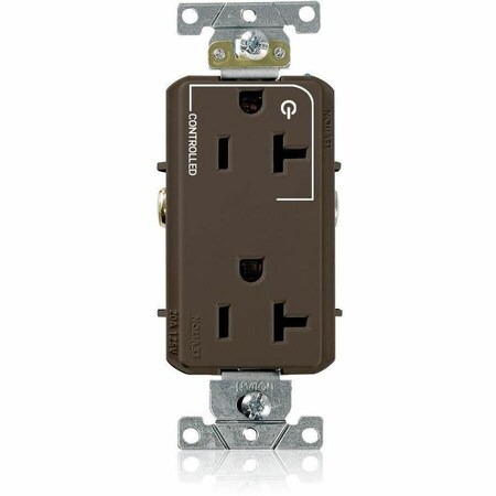 Leviton Controlled Decora Plus Duplex Receptacle 20 Amp, 125 Volt 16352-1P