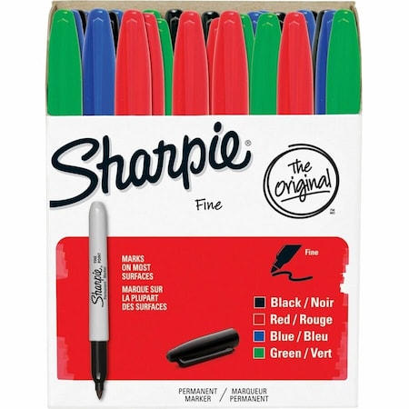 Sharpie Permanent Marker, Fine Tip, Capped, 36 PK 1921559