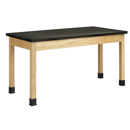 Diversified Spaces Plain Apron Table, Oak, Wood Frame, 60 in W, Oak P7146K30N