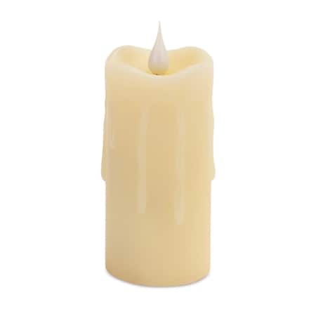 Homeroots Set of Two Beige Flameless Votive Candle, 2PK 517663