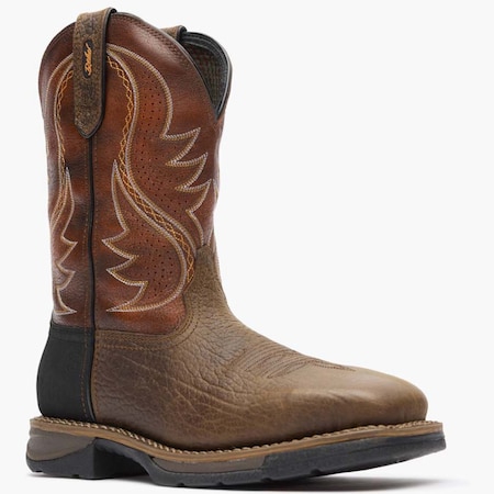 Durango Men's Work Boot, 9.5 M, Steel Toe Toe, 11 in H, Acorn and Cognac, DDB0496 DDB0496
