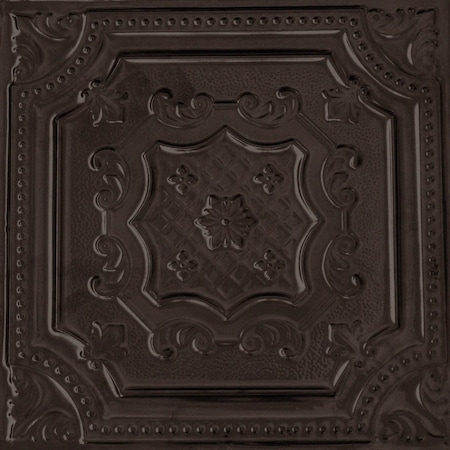 Shanko All Day Tony Pattern 612 Bronze Surface Mount Powder Coated Standard Ceiling Tiles, 12PK ADT612-NU-STD-BRZ-12
