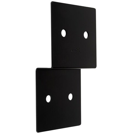 National Hardware Indio 1219BC Series Joist Tie, 934 in L, 5 in W, Steel, Storm ShinePowderCoated, Black N800-208