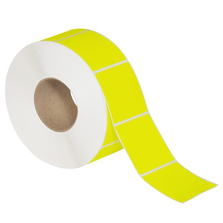 Tape Logic 2 x 3in Fluorescent Yellow Thermal Transfer Labels, 8PK THL143YW