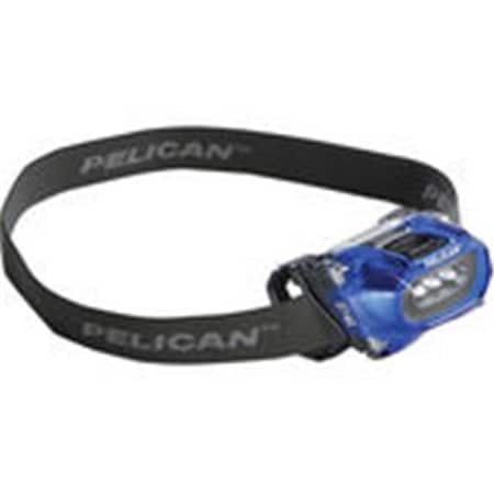 Pelican Products 027400-0101-120 Translucent Blue 2740 Headsup 3-AAA LED Headlamp PEL027400-0101-120