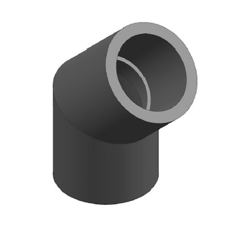 Zoro Select PVC, 45 Elbow, 10 in, 10 in 817100
