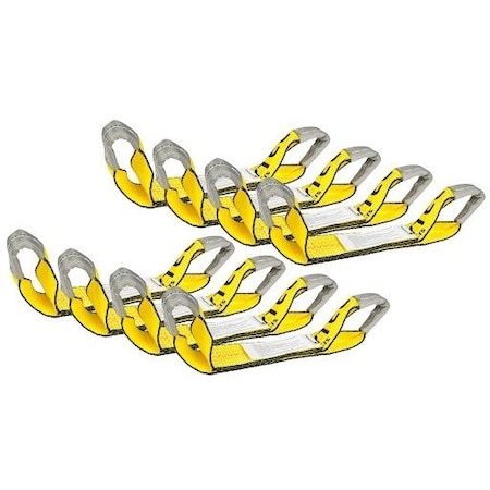 Mytee Products 2in x 16in Replacement Short Strap with Sewn Eye Loop, 8PK WSS216x8