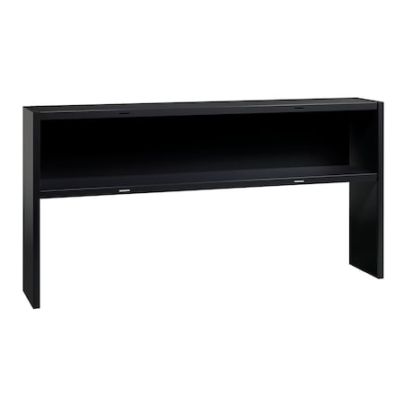 Hirsh Desk Hutch, 36 in H, 71 in W X Metal, Black 20559