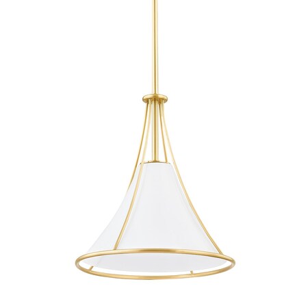 Mitzi Madelyn 1 Light Pendant 13.5 In. Aged Brass H645701S-AGB