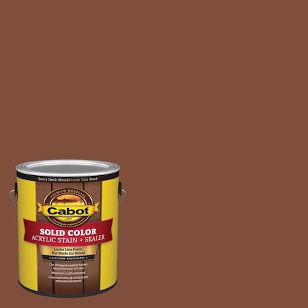Cabot Solid Color Acrylic Stain & Sealer Solid Redwood Acrylic Deck Stain 1 gal 140.0001880.007