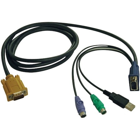 Tripp Lite USB/PS2 Cable, B020-U08/U16, 10ft P778-010