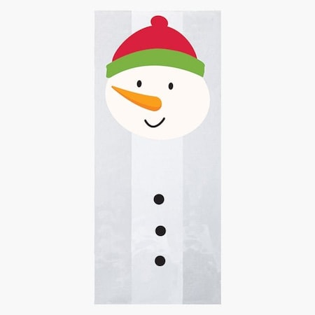 Nashville Wraps Snowman Cello Bags, 5x3x11.75 in, 100PK C4BSM