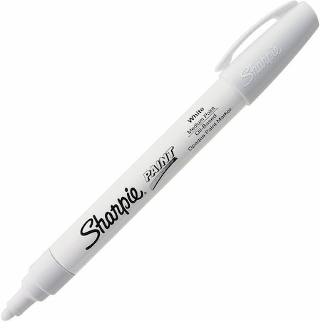 Sharpie Liquid Paint Marker, White, Fiber, PK12 35558
