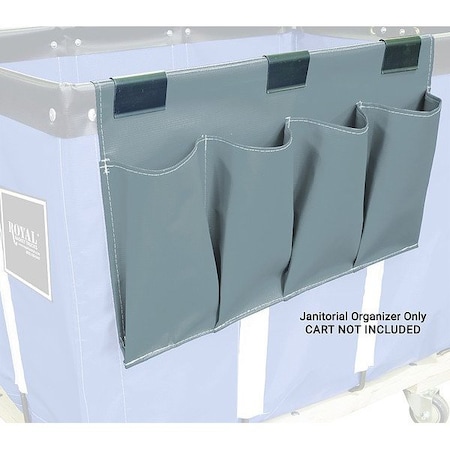 Royal Basket Trucks Janitorial Organizer, 2 lb Capac., Gray G00-GGX-JSN