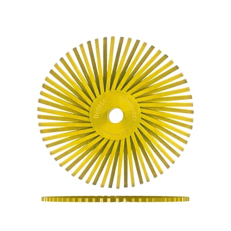 Dedeco SUNBURST 4'' TA DISCS YELLOW 80 GRIT (A/O), 12PK 2457