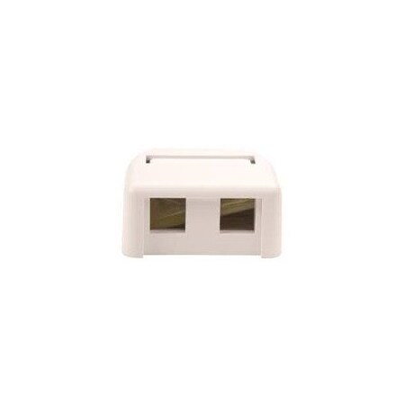 Legrand 2-Port Surface Mount Box, Fog White KSSMB2-88