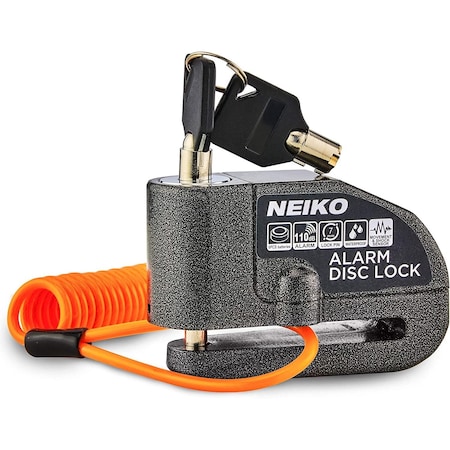 Neiko Motorcycle Disc Lock Anti-Theft Motion Sensor, Universal Alarm Lock for Motorcycles, Bicycles 52908A
