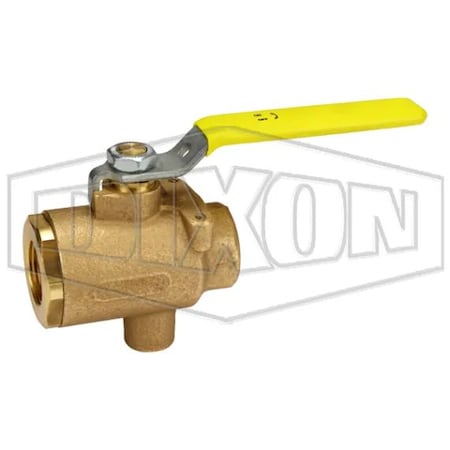 Dixon Ball Valve with NPT Tap, 3/4 in, Bronze Body BBV75VT