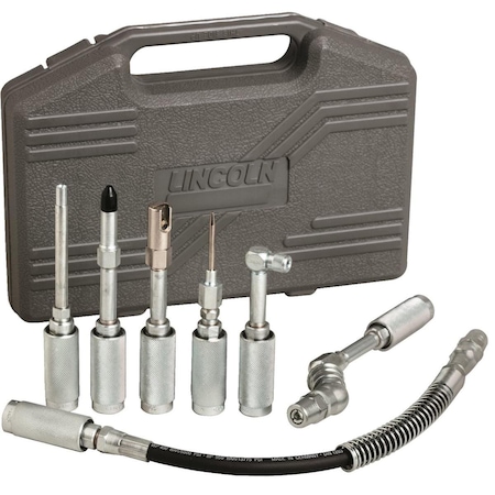 Lincoln Industrial Heavy-Duty, 7-pc. Grease Gun Accessories Kit 58000