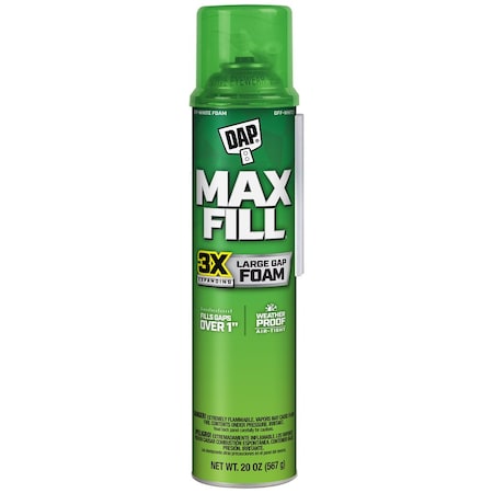 Touch N Foam Maxfill 20 Oz Dap Touch ftN Foam, MaxFill Maximum Expanding Sealant 20012