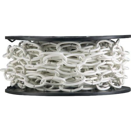 Campbell No.10 40 ' Wht Poly-Coated Metal Craft Chain T0722004N