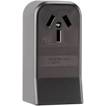 Legrand Straight Blade Receptacle, 10-50R, 50 A, 125/250V AC, 3 Pole, 3 Wire, Surface Mount 385CC6
