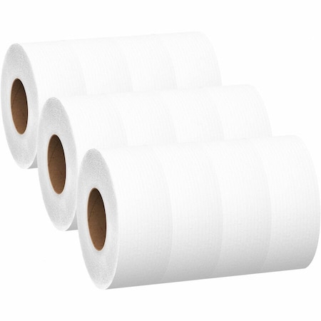 Scott Scott Bathroom Tissue, Jumbo Roll, 2 Ply, White, 12 PK 07304