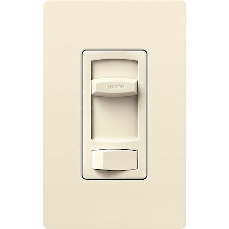 Lutron Fan Control, Slide, Rocker, 1.5Amp, Almond CTFSQ-F-AL