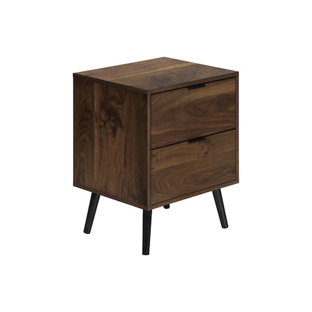 Monarch Specialties Accent Table, Bedroom, Living Room, Nightstand, Side Table, Storage Drawer, Walnut, Contemporary I 3607