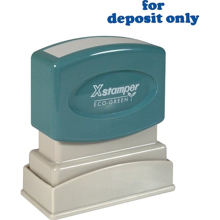 Xstamper for deposit only Title Stamp, Blue XST1333