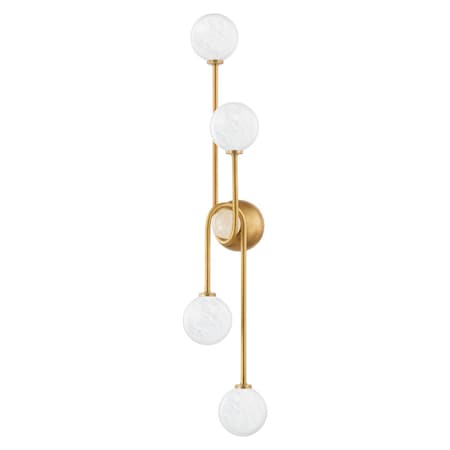 Corbett Lighting Astro 4 Light Wall Sconce 6.75 In. Vintage Brass 378-04-VB