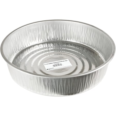 Performance Tool 3-1/2 gal. Drain Pan, Galvanized Steel, 16 in. Diameter, Spill Prevention W54280