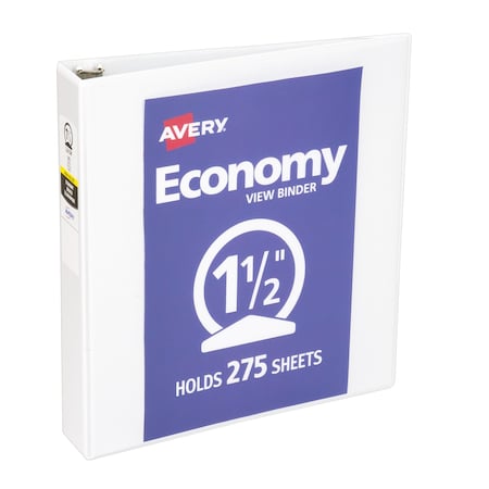 Avery Economy View 3 Ring Binder, 1.5 in Ring 05770
