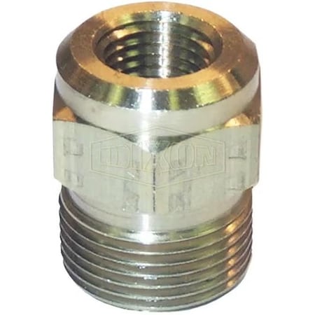 Dixon Fixed Plug, 1/4 in x 22 mm x 1.5 mm Nominal, MNPT x FNPT End Style, Domestic AL454