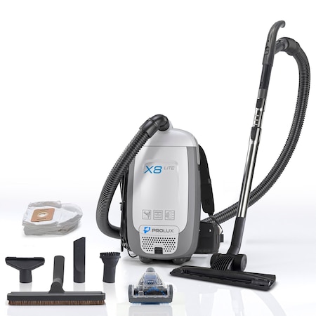 Prolux X8 Lite Backpack Vacuum w/ Premium Tool Kit for Light Commercial Use x8lite