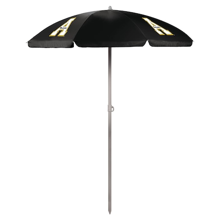 Picnic Time Family Of Brands NCAA App State Mountaineers Outdoor Canopy Sunshade Beach Umbrella 5.5' - Small Patio Umbrella 822-00-179-794-0