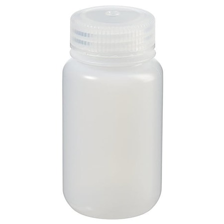 Nalgene Economy Bottle, HDPE, 100 mm H, PK500 312189-0004
