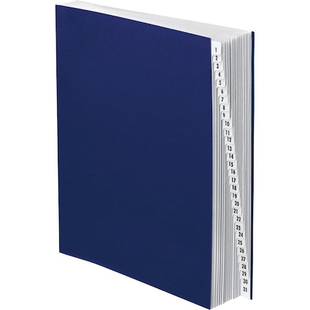 Tops Business Forms Pendaflex, Expanding Desk File, 1-31, Letter, Acrylic-Coated Pressboard, Dark Blue DDF4OX