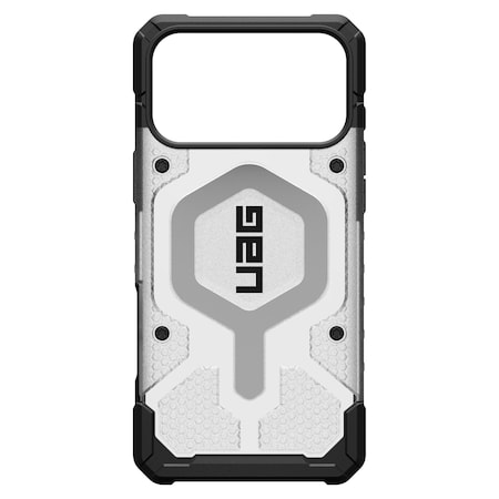 Urban Armor Gear Pathfinder Clear Magsafe Case For Apple Iphone 17 Pro Max - Ice And Silver 114552114333