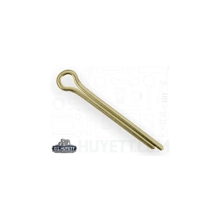 Huyett Cotter Pin, Zinc Yellow Carbon Steel, 0.250 in Dia x 2.250 in Effective Length CPY-250-2250