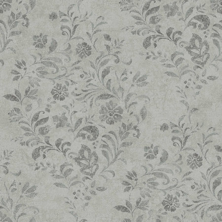 Chesapeake Isidore Grey Scroll Wallpaper 4072-70008