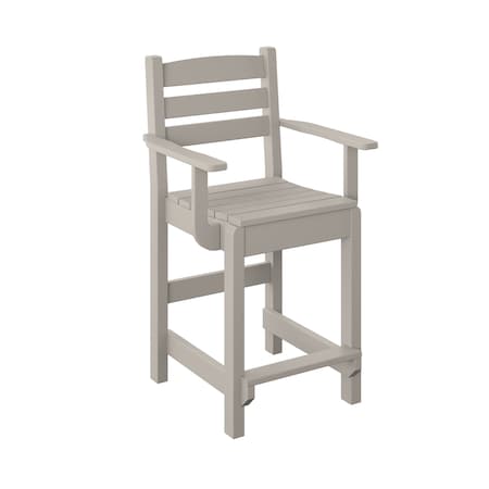 Polybird DINING CAPTAIN CHAIR "COUNTER HEIGHT" SAND POLYBIRD P11-C