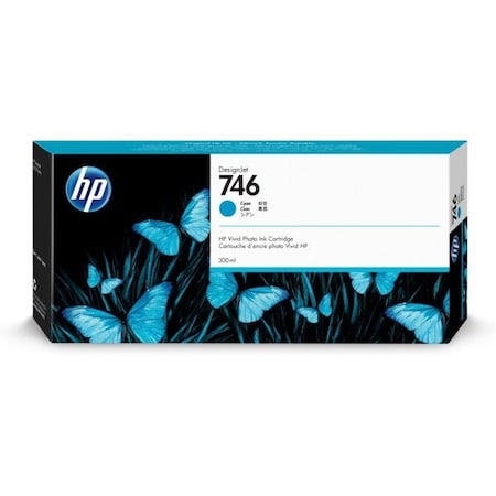 Hp HP 746, P2V80A Cyan Original Ink Cartridge, 300 ml P2V80A