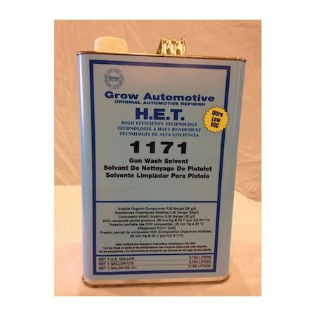 Grow Automotive Low VOC Gunwash Solvent, Gallon 1171/01