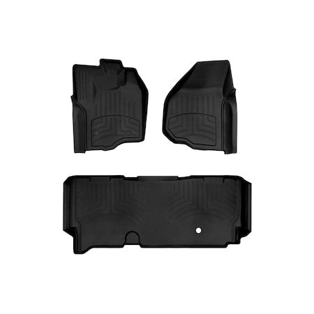 Weathertech Black, Front and Rear FloorLiner HP 444331IM-443053IM