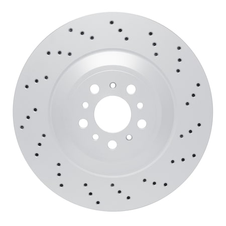 Dynamic Friction Co DFC GEOSPEC Coated Rotor - Drilled 624-31195D